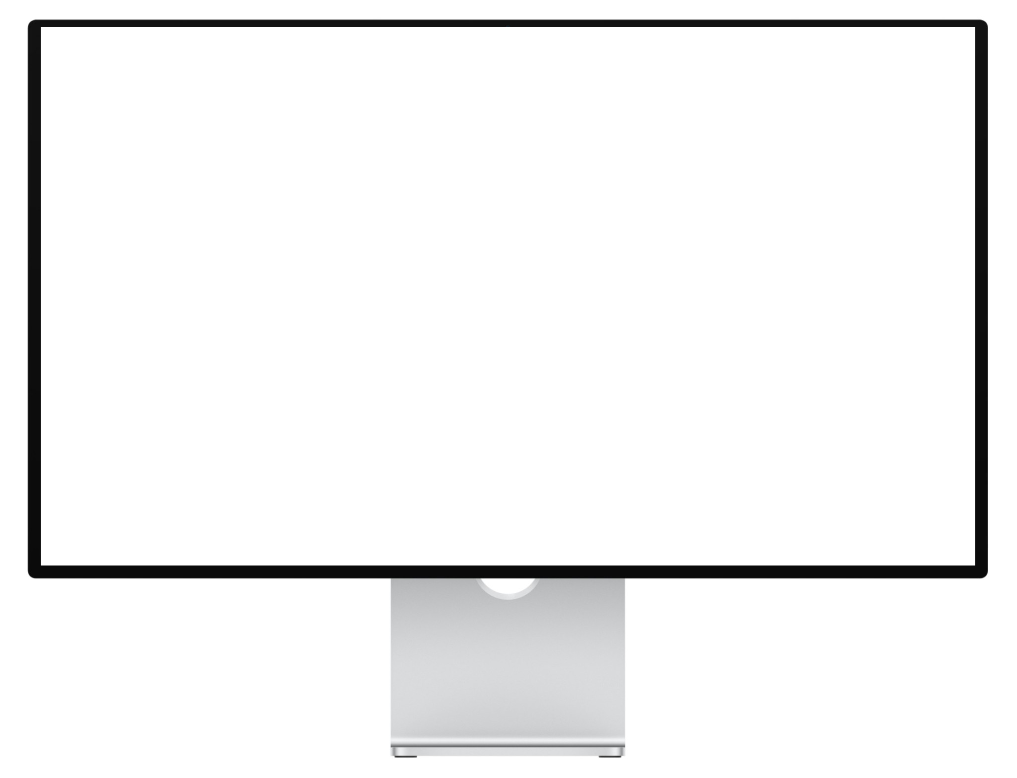 A high-resolution monitor mockup